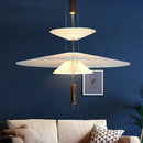 Axya Minimalist LED Pendant Light for Modern Living, Dining, Kitchen - White Chandelier