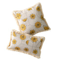 Axyaa Floral Cushion Cover with Tassels - Home Decor for Living Room, Bedroom, Chair