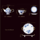 Axya Gold Bone Coffee Cups Set, Hand-painted Luxury Tea Cup