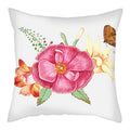 Axyaa Spring Flower Plant Decor Cushion Cover for Home Sofa