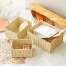Axyaa Large Woven Storage Basket Home Organizer Wardrobe Closet Clothes Box