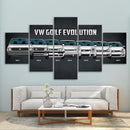 Axyaa Hot VW Bus Sport Car Canvas Art Classic Poster Print Home Decor