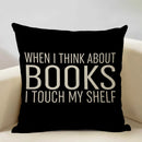 Axyaa Life Beautiful Words Linen Cushion Cover 45x45cm Luxe Bedroom Decor