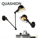 Axyaa Adjustable Retro LED Wall Lamp for Home Bar Decor & Bedroom Reading