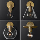 Axyaa Modern Nordic Designer Glass Wall Lamps for Bedroom and Artistic Home Decor