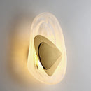 Axyaa Gold Glass Luxury LED Table Wall Lamp for Living Room & Bedroom