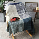 Axyaa Retro Patchwork Sofa Throw Blanket 220x260cm