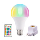 Axyaa RGB LED Bulb E27 10-20W Dimmable with Remote - 16 Colors Smart Lighting