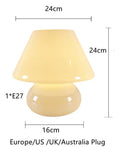 Nordic Glass Desk Lamp by Axyaa: Colorful LED Table Light for Bedroom