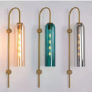 Axyaa Glass Wall Light in Smoke Gray Amber Milky White Green for Bedroom Living Room Kitchen