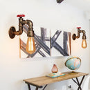 Axya Iron Pipe Wall Lamp E27 Industrial Vintage Light Loft Bar Decor Fixtures