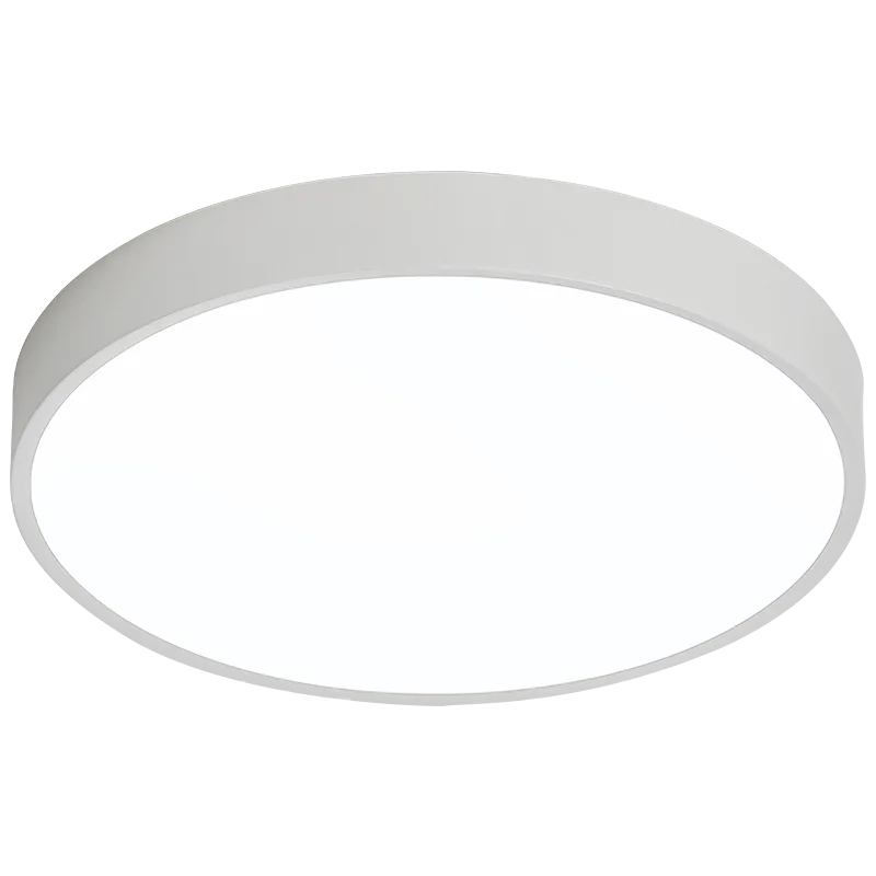 Axyaa Ultra-thin LED Round Ceiling Light Dimmable Remote Control in White or Black
