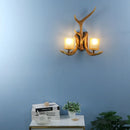 Axyaa Retro Antlers Deer Wall Lamp for Living Room & Bar Décor