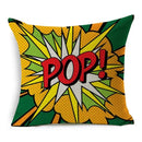 Axyaa POP Art Pineapple Throw Pillow Cover - Modern Decorative Cushion