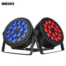 Axyaa LED Flat Par Light 18x12W/18x18W RGBWA UV Wireless DMX 512 - DJ Disco Party