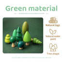 Axya Forest Trees Wooden Building Blocks for Children's Creative Play