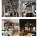 Axyaa Resin Antler Chandelier: Modern Retro Rustic Lighting for Home Decor