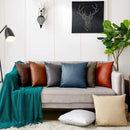 Axyaa Faux Leather Cushion Cover 45x45cm for Home Decor - Throw Pillows and Sofa Accent