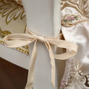 Axyaa Beige Lace Dining Chair Cushion: Elegant Table Set Cover & Cloth