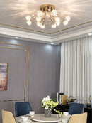 Axya Crystal Ceiling Light for Light Luxury Dining, Living Room & Bedroom