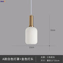 Axyaa Nordic Glass Pendant Light for Bedroom Dinning Living Room - Modern LED Hanglamp