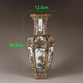 Axyaa Ancient Enamel Flower Bird Vase Collection - Home Desk Decor