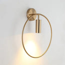 Axyaa Minimalist Line Ring Wall Lamp for Living Room Porch Background Decor