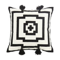 Axyaa Floral Embroidery Pillow Cover 45x45cm Soft Cozy Home Decor