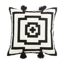 Axyaa Floral Embroidery Pillow Cover 45x45cm Soft Cozy Home Decor