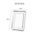 Axyaa Stainless Steel Metal Tray Fruit Serving Plate Kitchen Tool