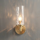 Axyaa Bronze Crystal Wall Lamp LED Sconce for Bedroom Living Room Modern Decor