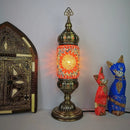 Axyaa Vintage Turkish Mosaic Table Lamp Handcrafted Glass Night Light