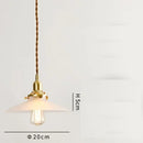 Axyaa Copper LED Pendant Lights | Japanese Style Glass Ball Vintage Hanging Lamp