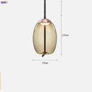 Axyaa Nordic Glass LED Pendant Lights - Modern Hanging Light for Dinning Living Room