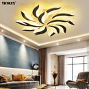 Axya Modern LED Chandelier Lights with Remote Control for Home Lighting