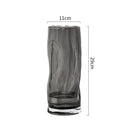 Axyaa Clear Glass Vase: Stylish Cylinder for Hydroponic Flowers and Home Decor