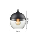 Nordic Modern LED Pendant Light Wood Color Glass Hanging Lamp Axyaa
