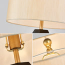 Axyaa Gold & Black Iron Desk Lamp - Modern Metal Art Table Light
