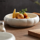 Axyaa Irregular Ceramic Seasoning Bowls Soup Basins Dessert Plates Creative Tableware