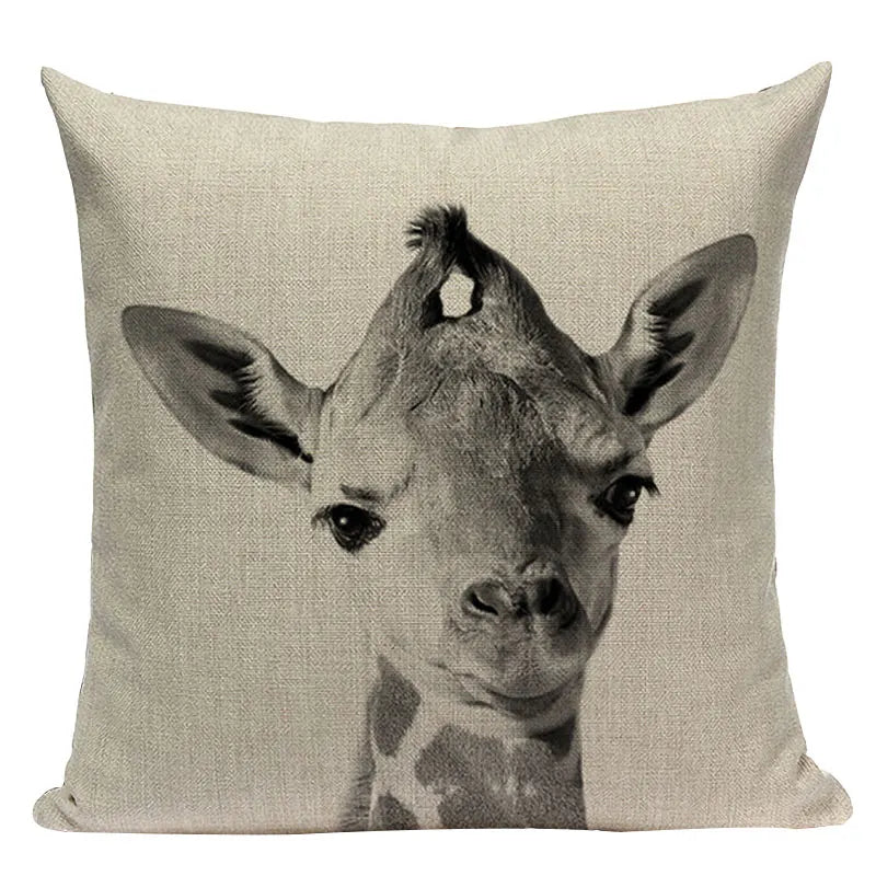 Axyaa Animal Print Cushion Covers - High Quality Decorative Pillows for Sofa