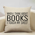 Axyaa Life Beautiful Words Linen Cushion Cover 45x45cm Luxe Bedroom Decor