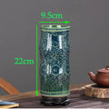 Axyaa Blue White Porcelain Antique Ceramic Vase Home Table Decor Pot Craft