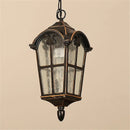 Axyaa Outdoor Glass Lantern Pendant for Porch with Hanging Lights
