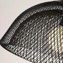 Axyaa Industrial Birdcage Chandelier: Retro Iron Net Bar Hanging Lamp for Creative Indoor Lighting