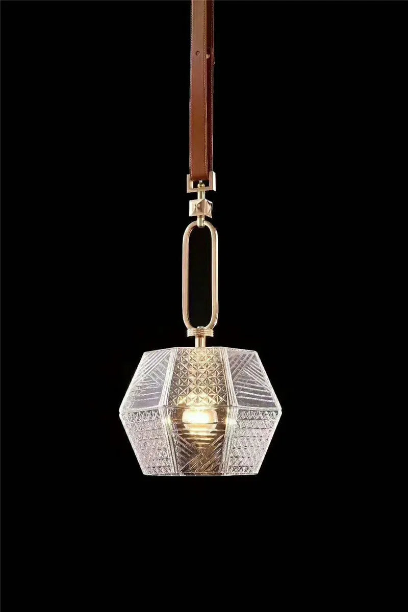 Axyaa Glass Pendant Lamps for Bedroom & Kitchen Lighting