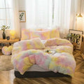 Axyaa Long Hair Velvet Duvet Cover Set - Queen Size