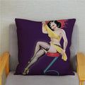 Axyaa European Sexy Women Polyester Cushion Cover 45x45cm - Chic Home Decor