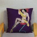 Axyaa European Sexy Women Polyester Cushion Cover 45x45cm - Chic Home Decor