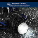 Axya Rechargeable Zoom Headlamp Waterproof Head Torch