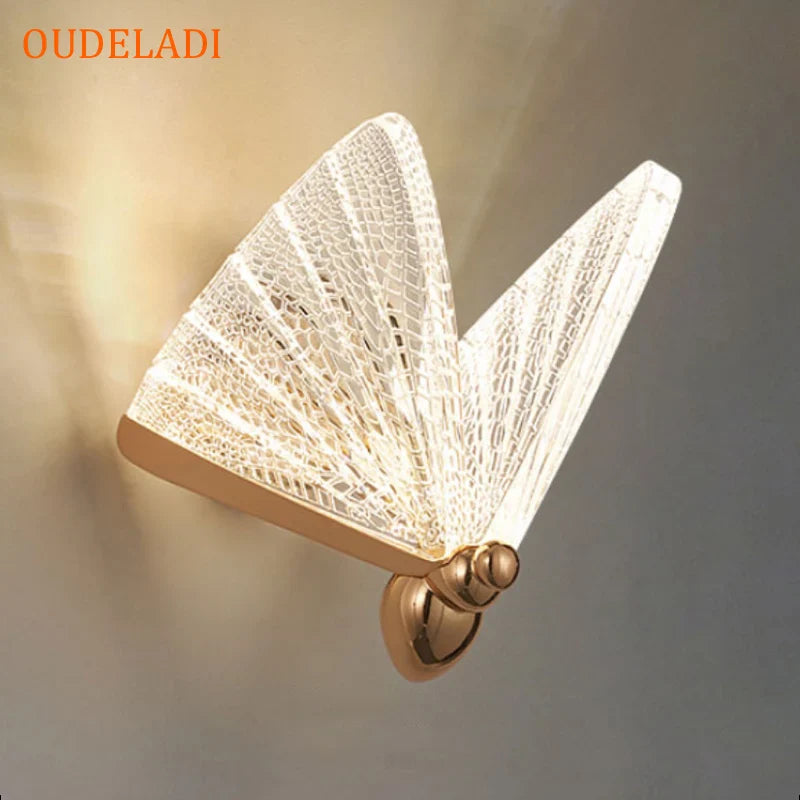 Axya Butterfly Wall lamp: Modern Minimalist Nordic Luxury Bedroom Staircase Lighting